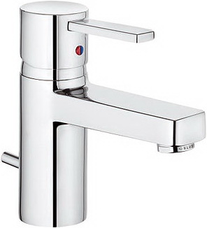 Смеситель для раковины однорычажный с донным клапаном Kludi коллекция Zenta хром 382500575