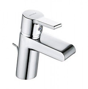 Смеситель для раковины однорычажный с донным клапаном каскадный Kludi O-Cean хром 383400575