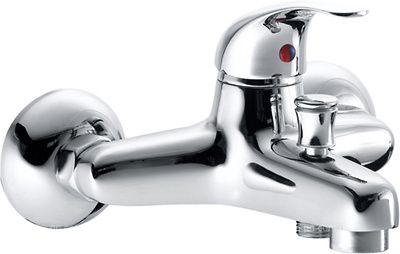 Змішувач одинважільний для ванни з коротким виливом KFA колекція Baryt хром 554-010-00