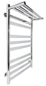 Водяний полотенцесушитель Laris колекція Кватро П драбинка 530х820х237 хром з полицею 71207566