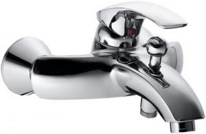 Смеситель однорычажный для ванны с коротким изливом KFA коллекция Ametyst хром 404-010-00