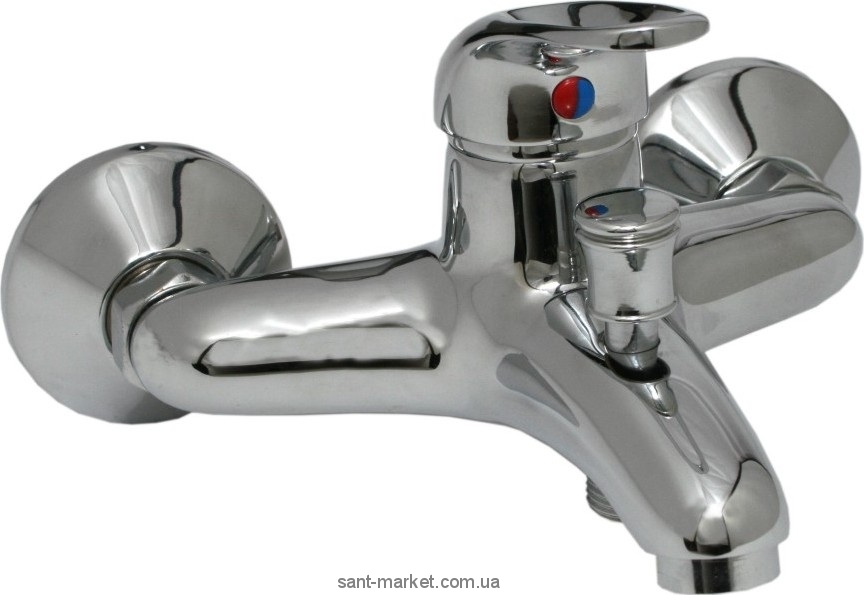 Змішувач одинважільний для ванни з коротким виливом KFA колекція Ferryt Bath Mixer хром 544-550-00