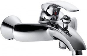 Смеситель однорычажный для ванны с коротким изливом KFA коллекция Ametyst хром 404-010-00