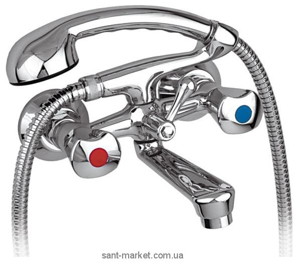 Смеситель двухвентильный для ванны с душем KFA коллекция Ceramik хром 334-115-00