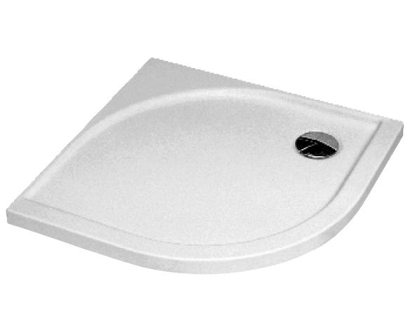 Душовий піддон акриловий чверть кола Kolo AKCENT 90х90х5 білий XBN0490000