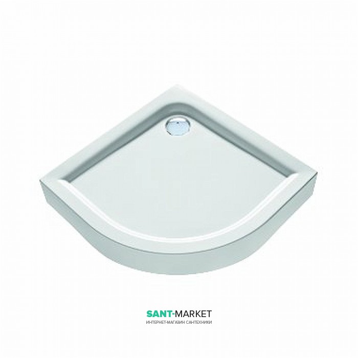 Душевой поддон акриловый четверть круга Kolo FIRST 80х80х16.5 белый XBN1680000