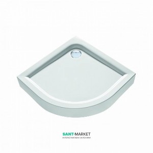 Душевой поддон акриловый четверть круга Kolo FIRST 80х80х16.5 белый XBN1680000