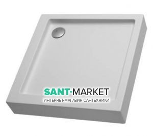 Душовий піддон акриловий квадратний Kolo SIMPLO 90х90х17 білий XBK0690000