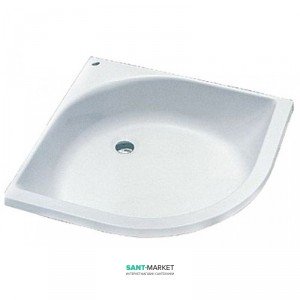 Душовий піддон акриловий чверть кола Kolo DEEP 90х90х21 білий XBN0380000