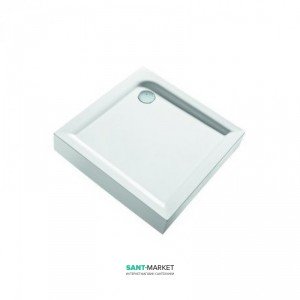 Душовий піддон акриловий квадратний Kolo FIRST 80х801х16.5 білий XBK1680000