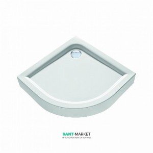 Душовий піддон акриловий чверть кола Kolo FIRST 80х80х16.5 білий XBN1680000