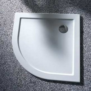 Душевой поддон акриловый четверть круга KERAMAG Terra 90х90х6.5 белый 612700