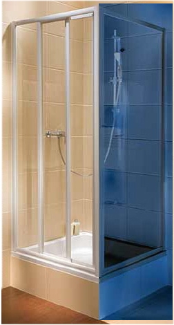 Душевая дверь в нишу Kolo ATOL PLUS стеклянная раздвижная 90х185 EDRS90202000