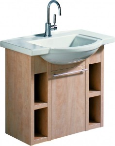 Тумба под раковину Keramag Vitelle подвесная 70х34х67 дикая груша 810030