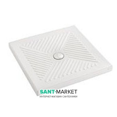 Душовий піддон керамічний квадратний Kolo ABELE 90х90х7 білий XBK1290000