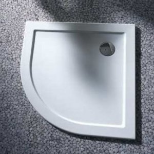 Душовий піддон акриловий чверть кола KERAMAG Terra 90х90х6.5 білий 612700