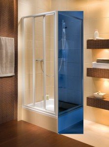 Душові двері в нішу Kolo ATOL PLUS скляна розсувна 90х185 EDRS90222000