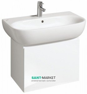 Тумба под раковину Keramag 4U подвесная 40х38.8х46.5 белый матовый 804140