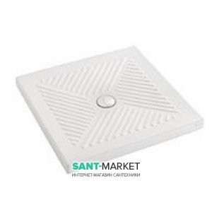 Душовий піддон керамічний квадратний Kolo ABELE 90х90х7 білий XBK1290000