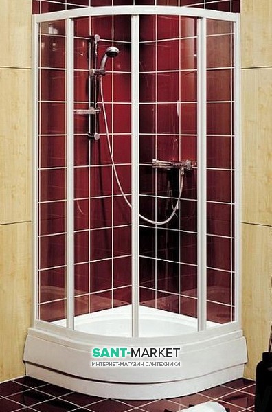 Душова кабіна Kolo Akord 80x80х185 без піддону без піддону RKPG80222005