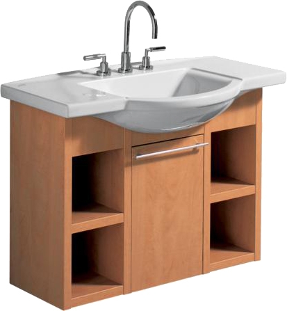 Тумба під раковину Keramag Vitelle підвісна 90х34х67 вишня 810036
