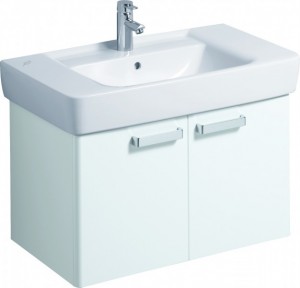 Тумба под раковину Keramag Renova Plan подвесная 78х44.5х46.3 белый глянец 879080