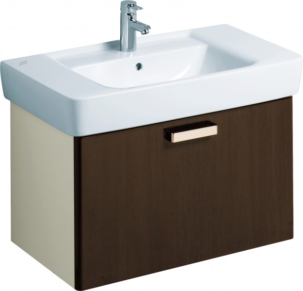 Тумба під раковину Keramag Renova NR.1 Plan підвісна 78х44.5х46.3 венге глянець 879093