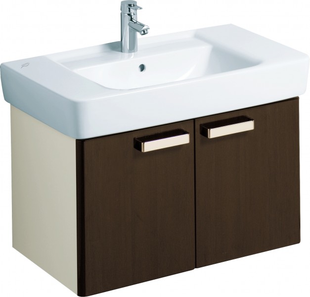 Тумба под раковину Keramag Renova Plan подвесная 78х44.5х46.3 венге глянец 879083