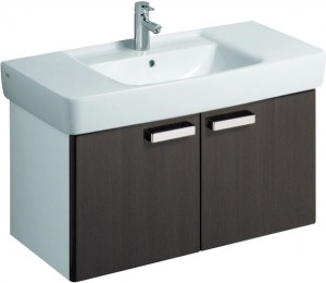 Тумба під раковину Keramag Renova NR.1 Plan підвісна 93х44.5х46.3 венге глянець 879103