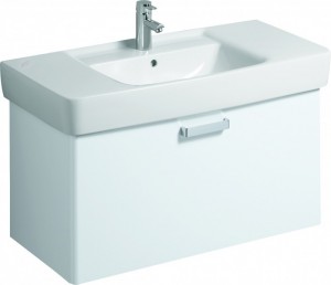 Тумба під раковину Keramag Renova NR.1 Plan підвісна 93х44.5х46.3 білий глянець 879110