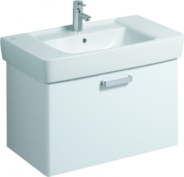 Тумба под раковину Keramag Renova NR.1 Plan подвесная 78х44.5х46.3 белый глянец 879090