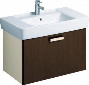 Тумба під раковину Keramag Renova NR.1 Plan підвісна 78х44.5х46.3 венге глянець 879093