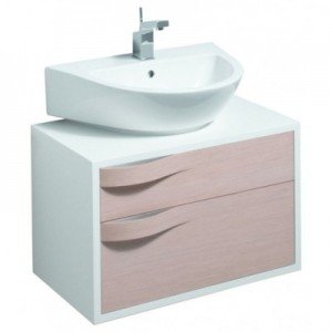 Тумба під раковину Keramag Flow підвісна 70х41х45 світлий дуб 878015