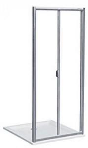 Душові двері в нішу Kolo AKORD bifold скляна орні складається 80х185 RDRB80222005