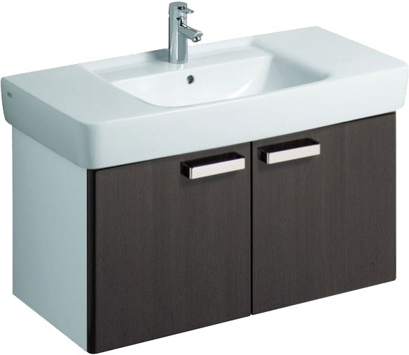 Тумба под раковину Keramag Renova NR.1 Plan подвесная 93х44.5х46.3 венге глянец 879103