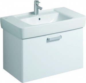 Тумба під раковину Keramag Renova NR.1 Plan підвісна 78х44.5х46.3 білий глянець 879090