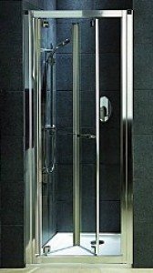 Душові двері в нішу Kolo GEO 6 Bifold скляна орні складається 90х190 GDRB90205003