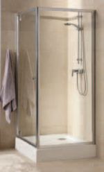 Душові двері в нішу Kolo FIRST Pivot скляна орні 80х190 ZDRP80214003