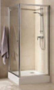 Душові двері в нішу Kolo FIRST Pivot скляна орні 80х190 ZDRP80214003