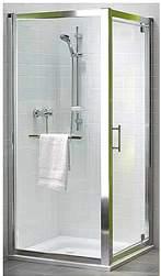 Kolo GEO 6 бокова стінка 90 см загартоване скло PRISMATIC срібний блиск GSKS90205003