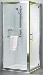 Kolo GEO 6 бокова стінка 80 см загартоване скло срібний блиск Reflex GSKS80R22003