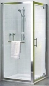 Kolo GEO 6 боковая стенка 80 см  закаленное стекло  серебряный блеск  Reflex GSKS80R22003