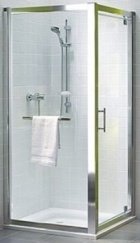 Kolo GEO 6 боковая стенка 80 см  закаленное стекло  серебряный блеск GSKS80222003