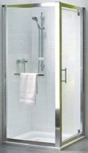 Kolo GEO 6 боковая стенка 90 см  закаленное стекло  серебряный блеск  Reflex GSKS90R22003