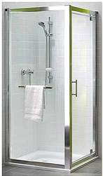 Kolo GEO 6 боковая стенка 90 см  закаленное стекло PRISMATIC  серебряный блеск GSKS90205003