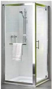 Kolo GEO 6 бокова стінка 90 см загартоване скло PRISMATIC срібний блиск GSKS90205003