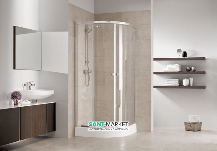 Душова кабіна Kolo FIRST 90x90х190 середній піддон ZKPG90214003Z1