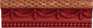 Mapisa Плитка CORNISA STARIY ARBAT RED фриз 211936