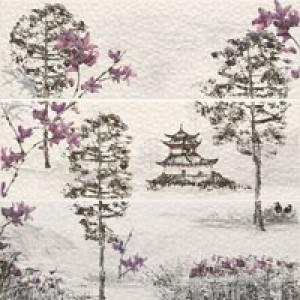 APE Luna DEC SET (3) AKITA PURPURA декор3 Плитка настінна 204215