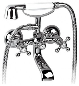 Смеситель однорычажный для ванны с душем KFA коллекция Retro хром 374-144-00